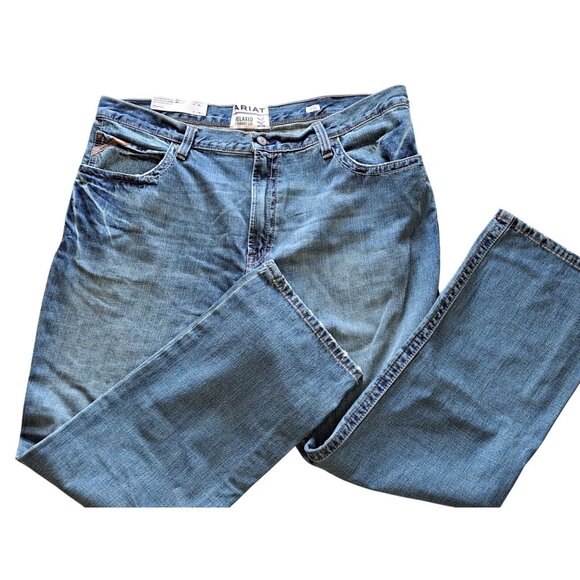 Ariat M4 Relaxed Boot Cut Mens Jeans 42x32 Straight Leg Scoundrel Cotton NEW Tag